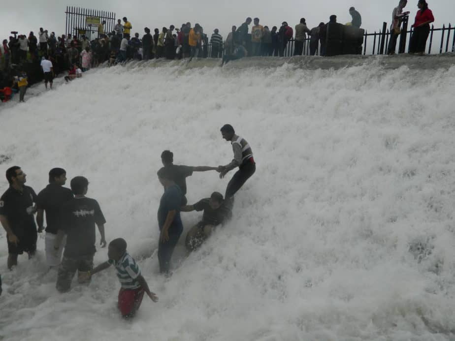 Water Pouring from Bushy Dam