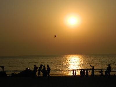 Juhu Beach during Sunset